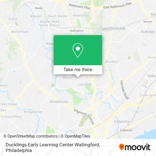 Ducklings Early Learning Center Wallingford map