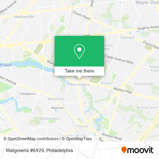 Walgreens #6929 map