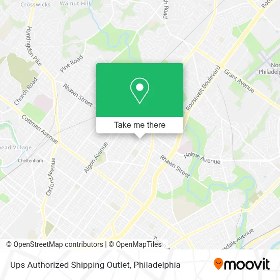 Ups Authorized Shipping Outlet map