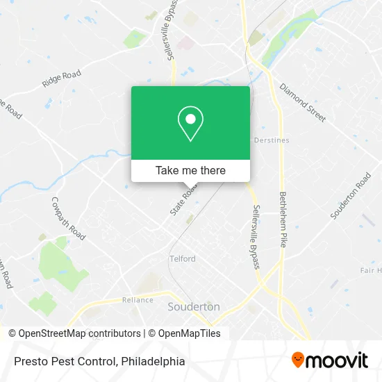 Presto Pest Control map
