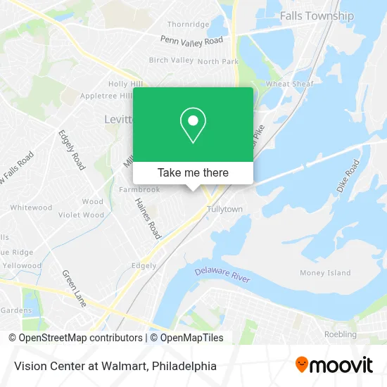 Vision Center at Walmart map