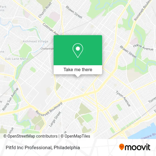 Pitfd Inc Professional map