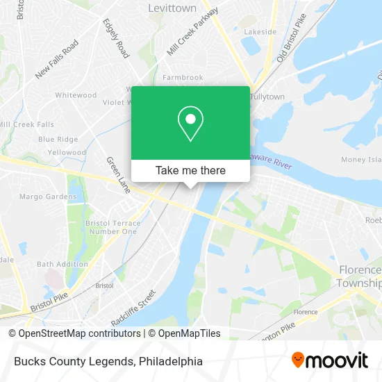 Bucks County Legends map
