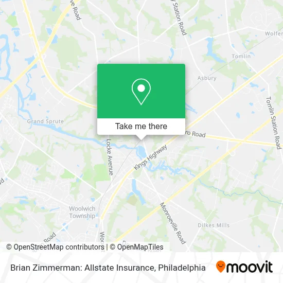 Brian Zimmerman: Allstate Insurance map