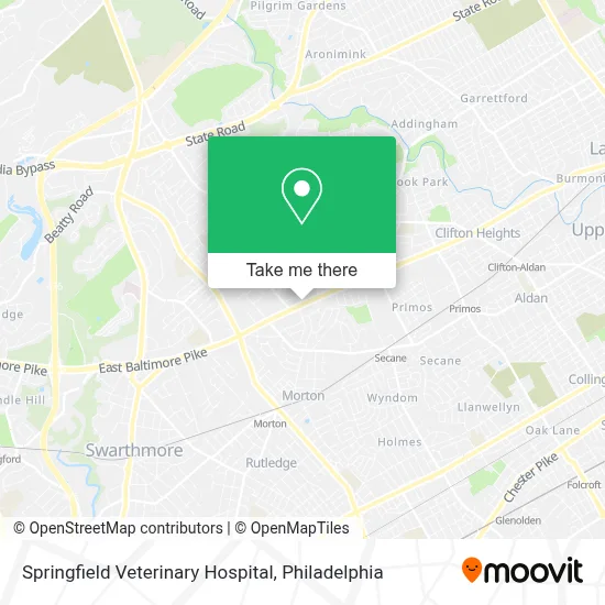 Springfield Veterinary Hospital map
