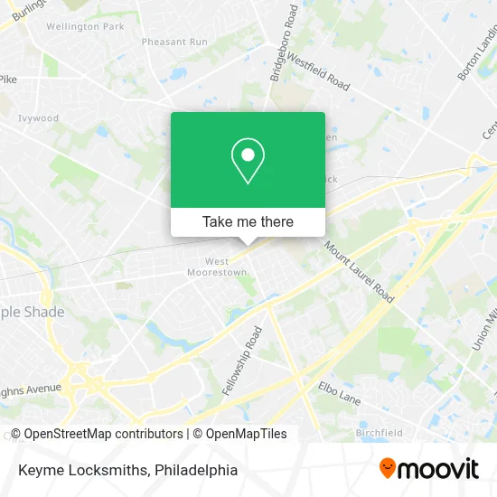 Keyme Locksmiths map