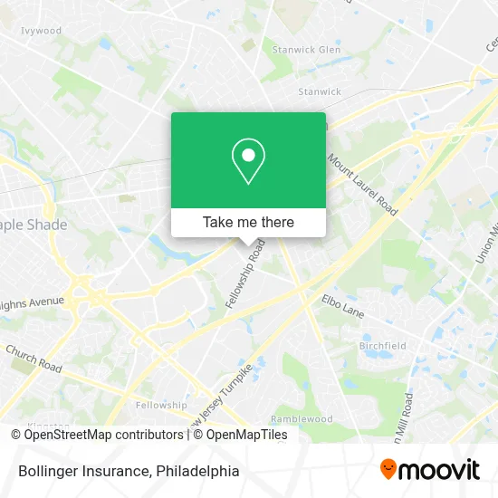 Bollinger Insurance map