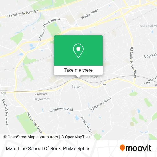 Main Line School Of Rock map