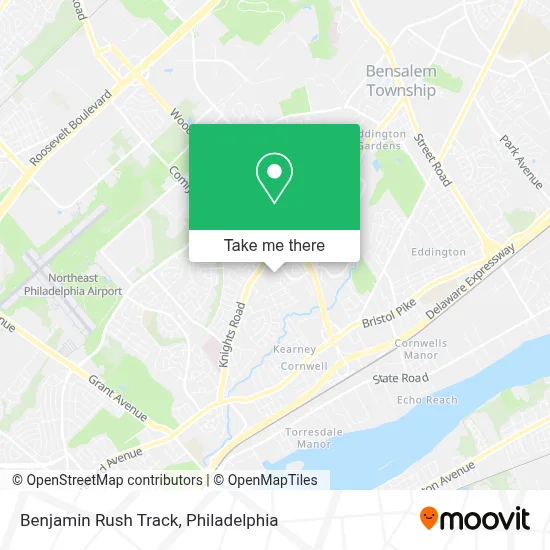 Benjamin Rush Track map