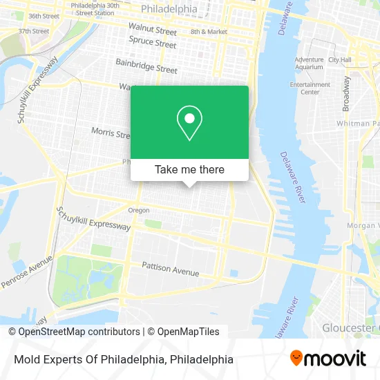 Mold Experts Of Philadelphia map