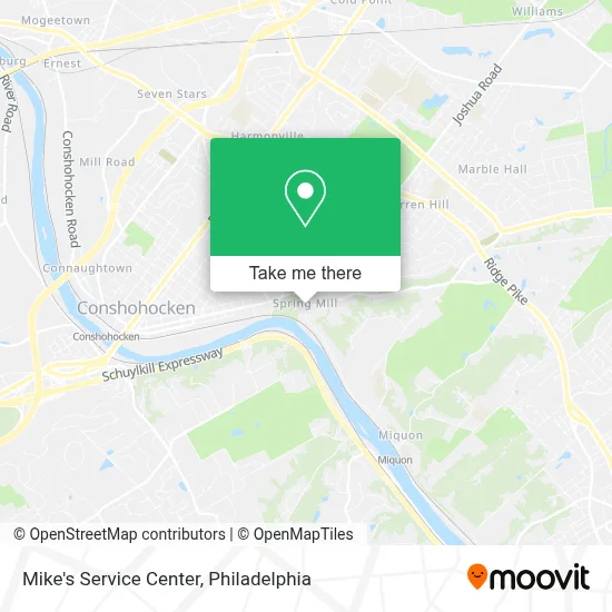 Mike's Service Center map