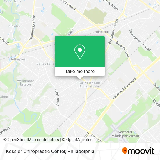 Kessler Chiropractic Center map