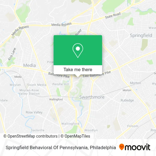 Springfield Behavioral Of Pennsylvania map
