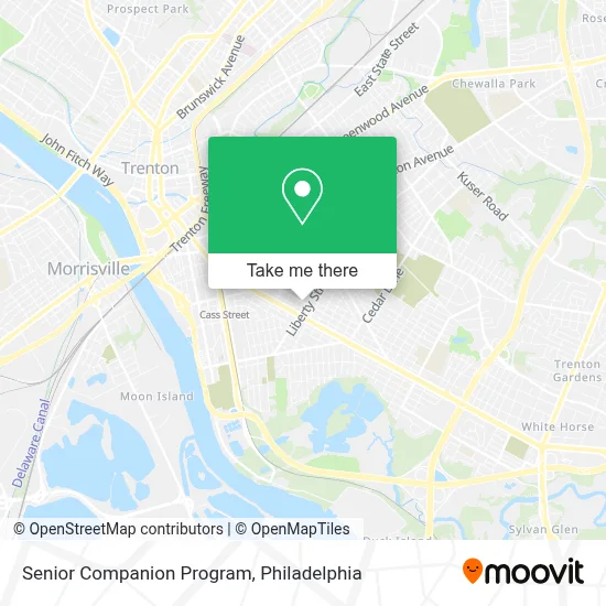 Senior Companion Program map
