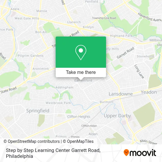 Step by Step Learning Center Garrett Road map