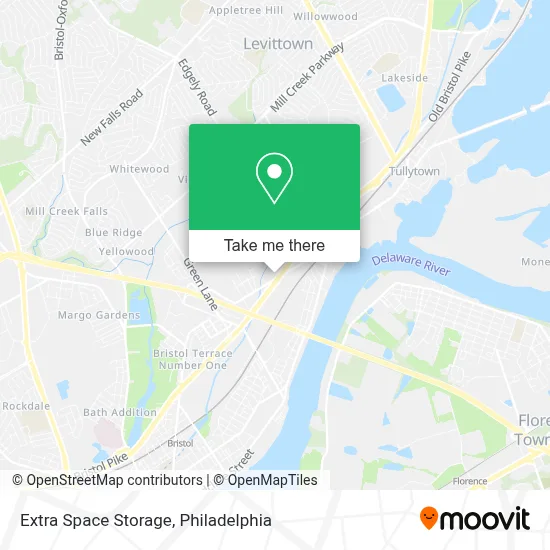 Extra Space Storage map