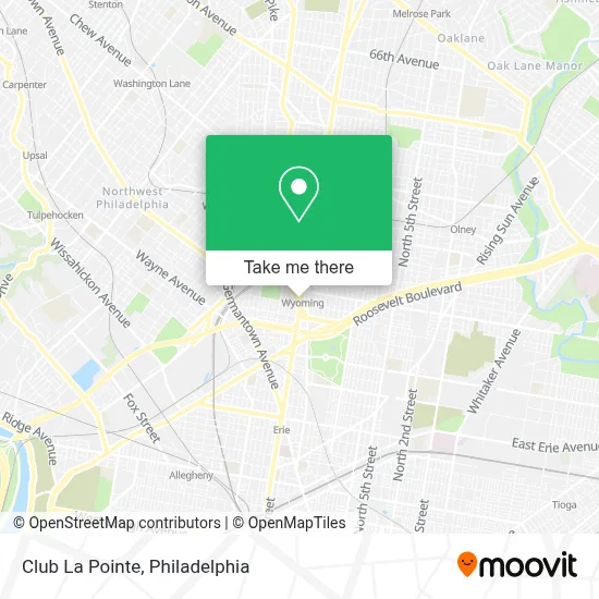 Club La Pointe map