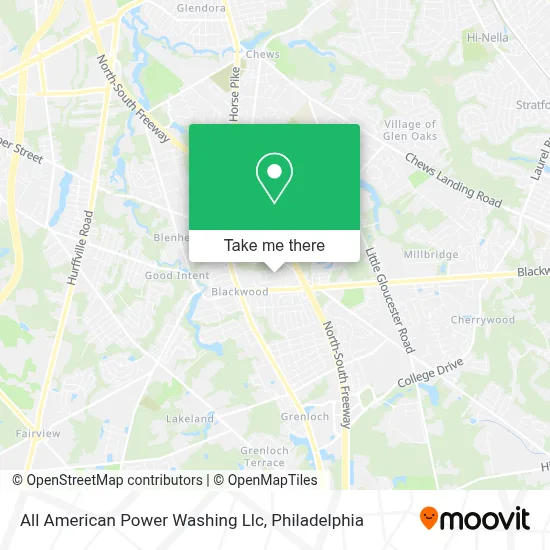 All American Power Washing Llc map