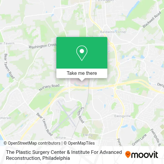 The Plastic Surgery Center & Institute For Advanced Reconstruction map