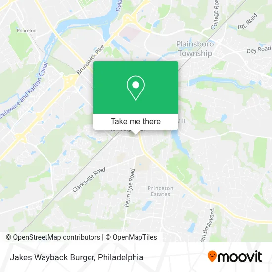 Jakes Wayback Burger map