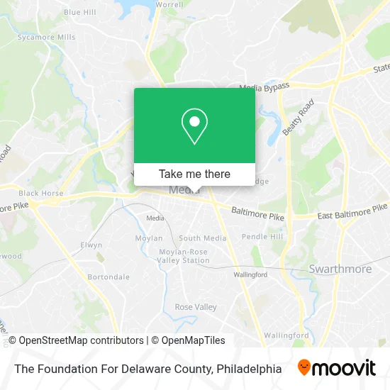 The Foundation For Delaware County map