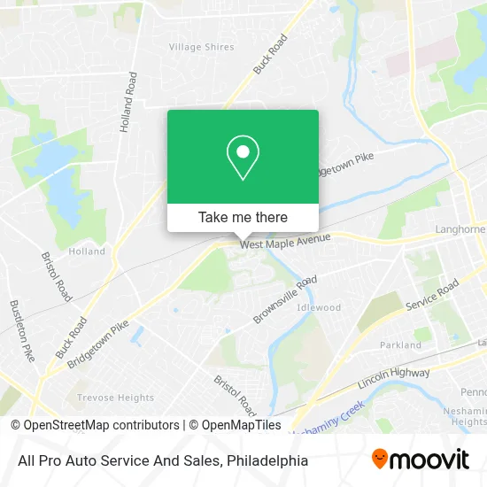 All Pro Auto Service And Sales map
