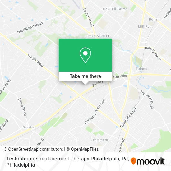 Testosterone Replacement Therapy Philadelphia, Pa map
