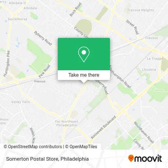 Somerton Postal Store map