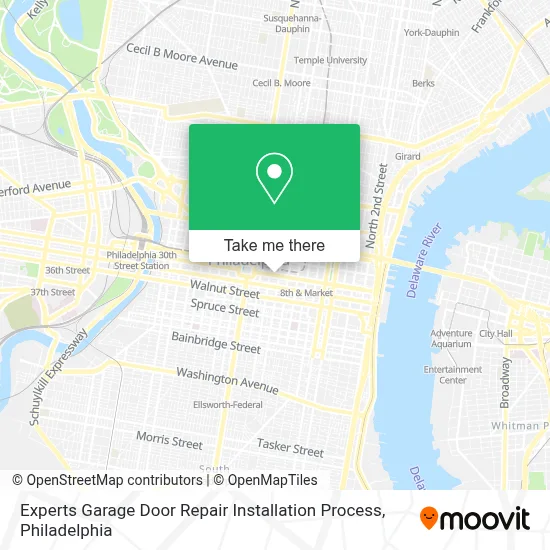 Experts Garage Door Repair Installation Process map