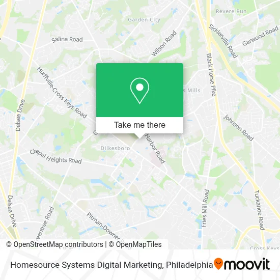 Homesource Systems Digital Marketing map
