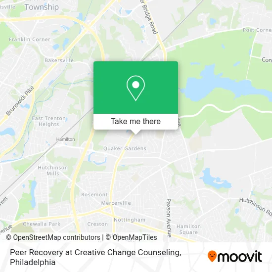 Peer Recovery at Creative Change Counseling map