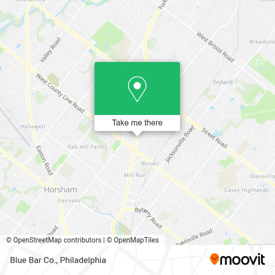 Blue Bar Co. map