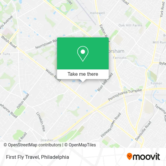First Fly Travel map