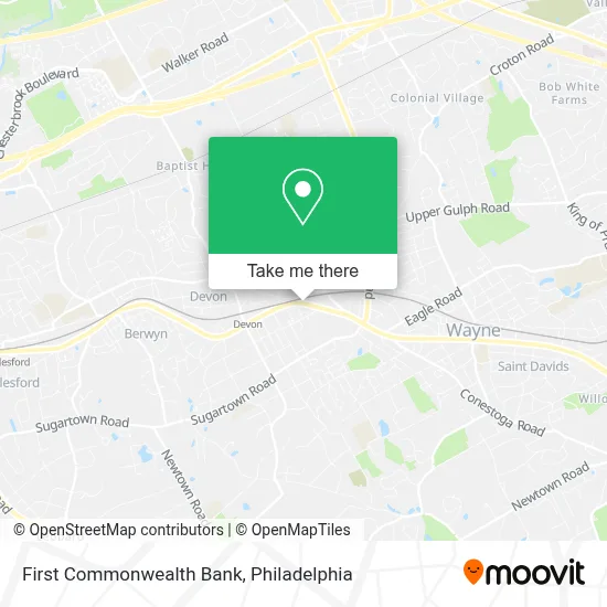 First Commonwealth Bank map