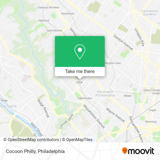 Cocoon Philly map
