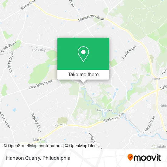 Hanson Quarry map