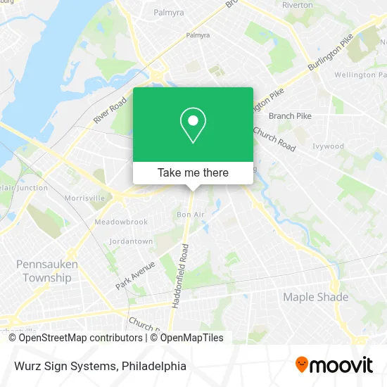 Wurz Sign Systems map
