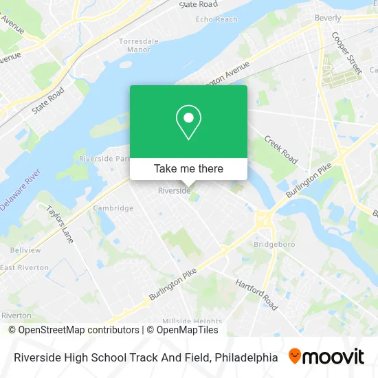 Riverside High School Track And Field map