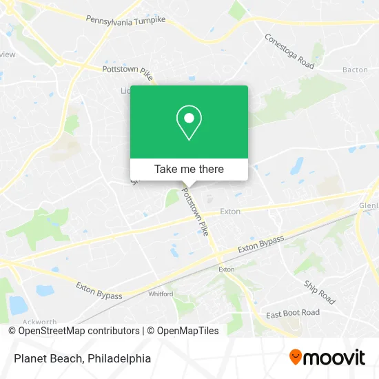 Planet Beach map