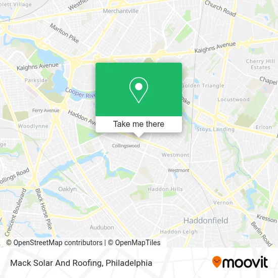 Mack Solar And Roofing map