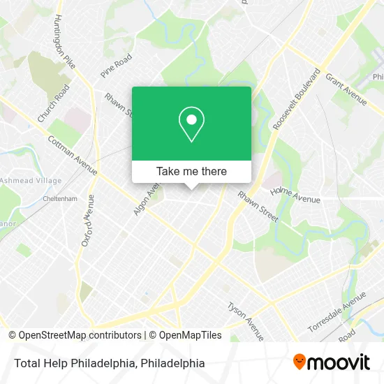 Total Help Philadelphia map