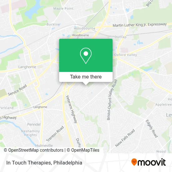 In Touch Therapies map