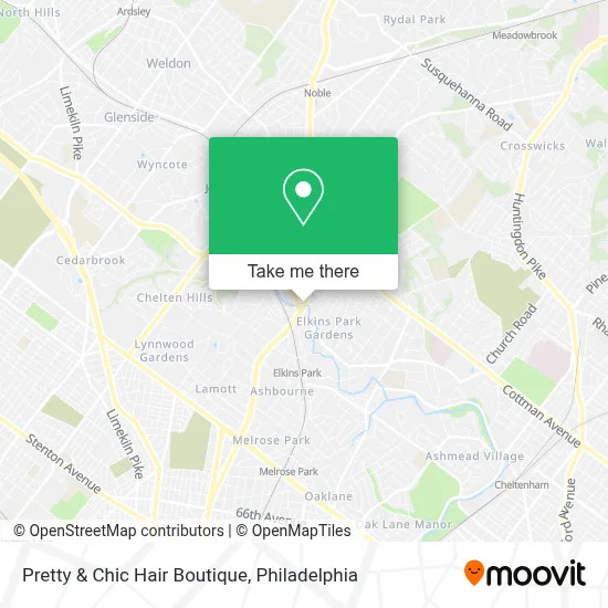 Pretty & Chic Hair Boutique map