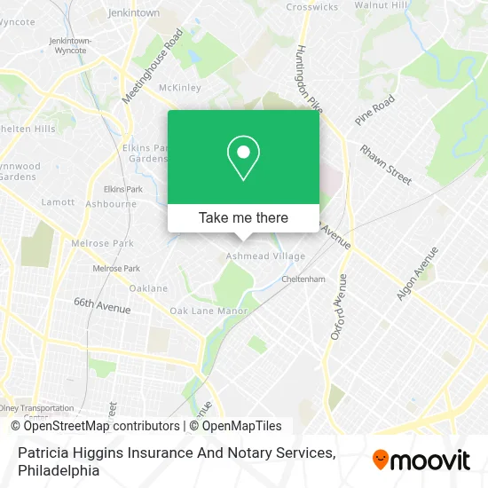 Patricia Higgins Insurance And Notary Services map
