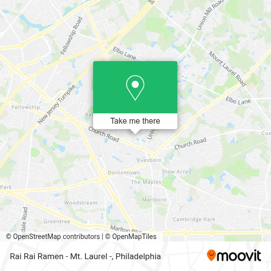 Rai Rai Ramen - Mt. Laurel - map