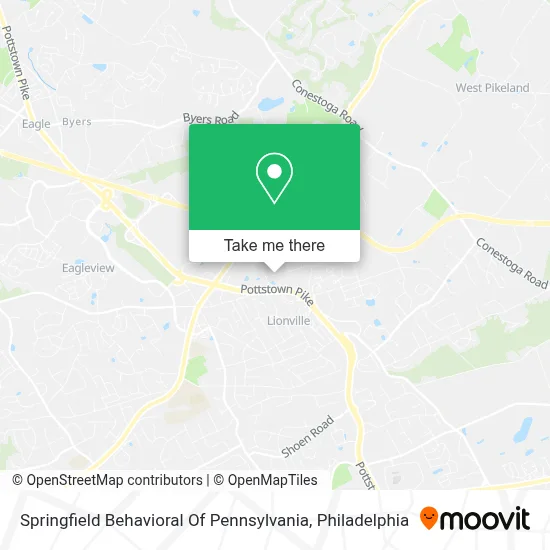 Springfield Behavioral Of Pennsylvania map