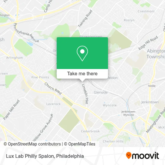 Lux Lab Philly Spalon map