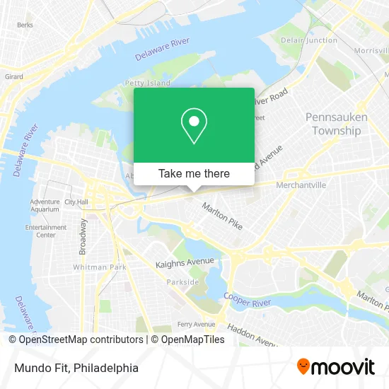 Mundo Fit map