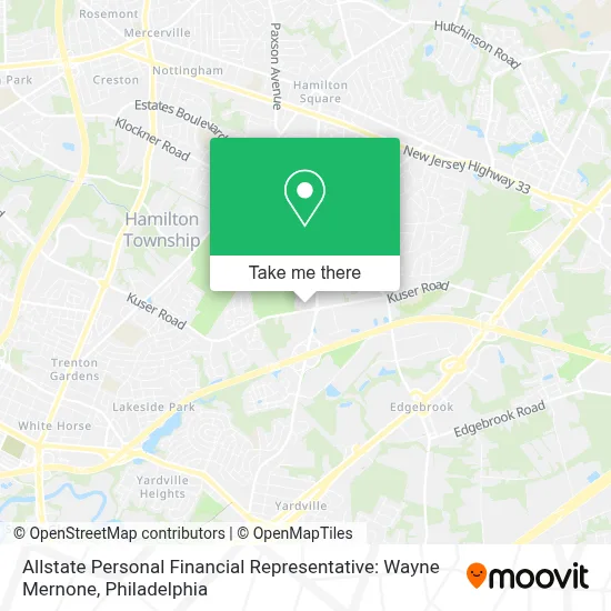 Allstate Personal Financial Representative: Wayne Mernone map
