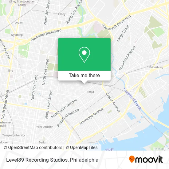 Level89 Recording Studios map